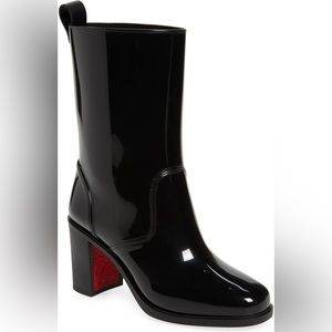 New in box, never worn Christian Louboutin Loubirain Waterproof Bootie size 8.5